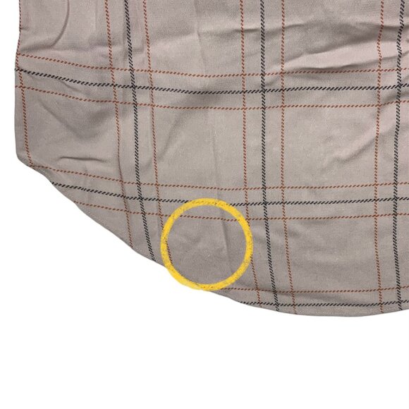 Free People Bon Bon Plaid Grid Printed Twist Dress XS Lilac Short Sleeve Midi - Picture 6 of 12